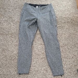 RBX Performance Grey Leggings With Zippered Bottom
